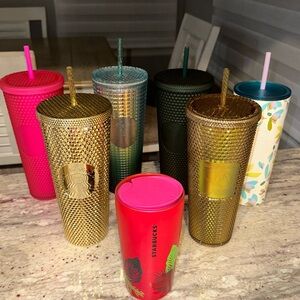 STARBUCKS tumbler with straws Bundle